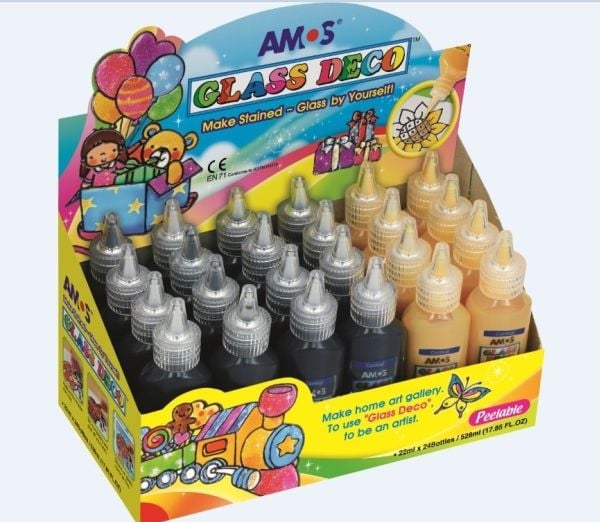 KW Office maling til glass Amos 10 ml konturer (GD22D24BG), 1 stk