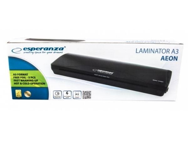 Esperanza EFL003 lamineringsmaskin Kold/varm lamineringsmaskin 250 mm/min Sort
