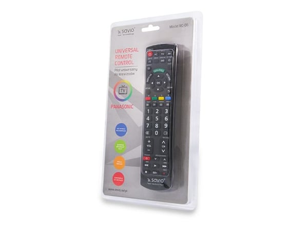 SAVIO RC-06 - Universal fjernkontroll - infrarød - svart