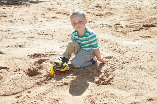 Lena Truckies Earth Mover, Truck, 2 år, Sort, Gult