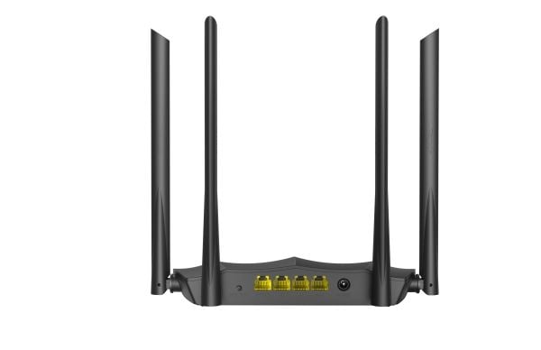 Tenda AC8, Wi-Fi 5 (802.11ac), Dobbelbånd (2.4 GHz / 5 GHz), Ethernet/bredbåndsforbindelse, Sort, Frittstående router