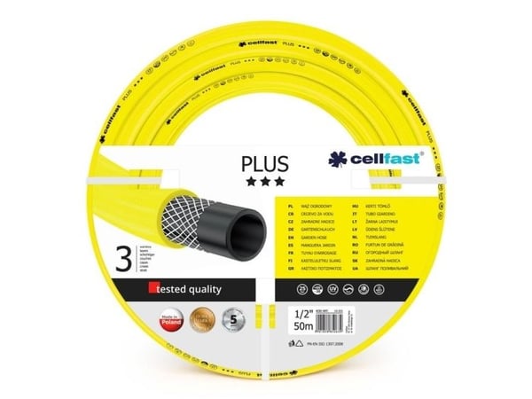 CELLFAST 10-201, 50 m, Maanpinnan yläpuolella, Keltainen, 25 bar, 1,25 cm, -20 - 60 °C