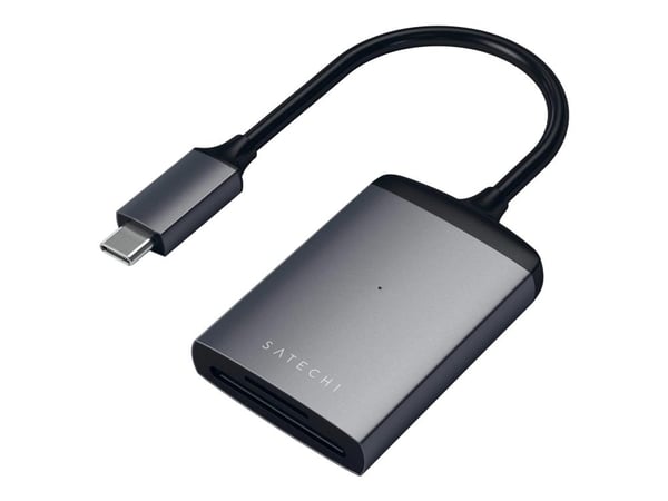 Satechi Aluminum ST-TCU3CRM - Kortinlukija (SD, microSD, SDHC, SDXC, SDHC UHS-II, microSDXC UHS-II) - USB-C