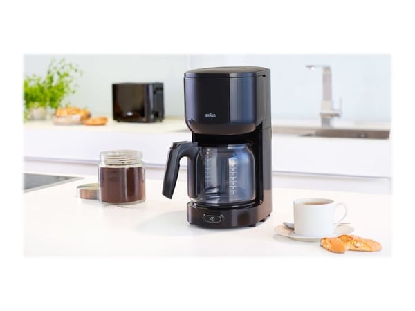 Braun PurEase KF 3120 BK - Kaffemaskin - 10 kopper - svart