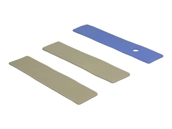 Delock Heatsink flat 100 mm for M.2 module black - Fasttilstands-drevvarmelegeme - svart