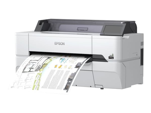Epson SureColor SC-T3405N - Inget stativ - 24" storformatsskrivare - färg - bläckstråle - Rulle A1 (61,0 cm) - 2 400 x 1 200 dpi - Gigabit LAN, Wi-...