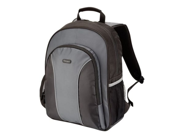 Targus Essential - Kannettavan tietokoneen reppu - 15.4" - 16" - harmaa, musta