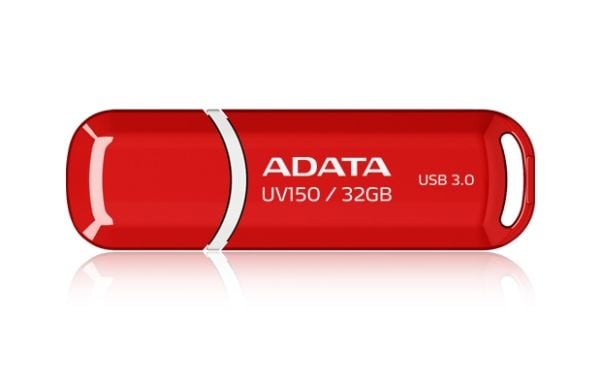 ADATA DashDrive UV150 - USB-muistitikku - 32 GB - USB 3.0 - rød - rød
