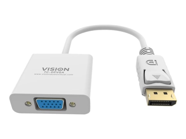 Vision TC-DPVGA, 0,22 m, VGA (D-Sub), DisplayPort, Uros, Naaras, 1920 x 1080 pikseliä