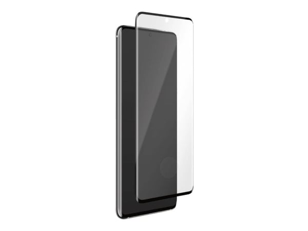 Puro Premium Full Edge - Skjermbeskyttelse for mobiltelefon - glass - klar med svart ramme - for Samsung Galaxy S20, S20 5G