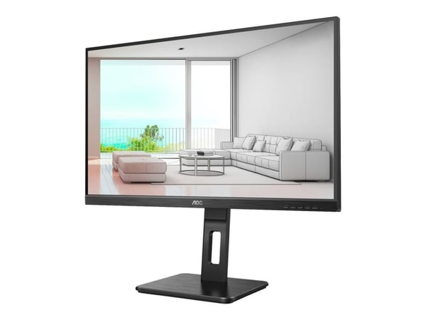 AOC Q24P2Q - LED-skärm - 23.8" (24" visbar) - 2560 x 1440 QHD @ 75 Hz - IPS - 250 cd/m² - 1000:1 - 4 ms - HDMI, VGA, DisplayPort - högtalare - svart
