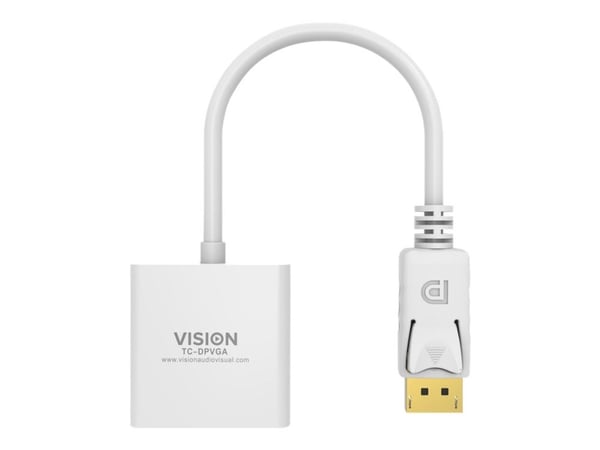 Vision TC-DPVGA, 0,22 m, VGA (D-Sub), DisplayPort, Uros, Naaras, 1920 x 1080 pikseliä