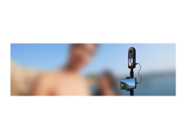 Kandao QooCam 8K Enterprise - 360 actionkamera - 8K / 30 fps - 20.0 MP - flash 64 GB - Wireless LAN - svart