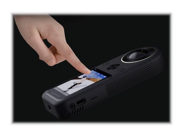 Kandao QooCam 8K Enterprise - 360 actionkamera - 8K / 30 fps - 20.0 MP - flash 64 GB - Wireless LAN - svart