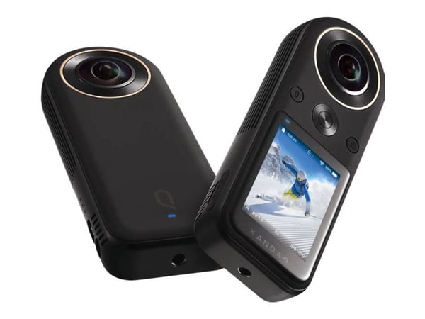 Kandao QooCam 8K Enterprise - 360 actionkamera - 8K / 30 fps - 20.0 MP - flash 64 GB - Wireless LAN - svart