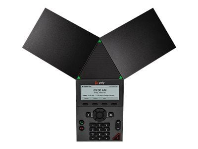 Poly Trio 8300 - Konferanse-VoIP-telefon - med Bluetooth-grensesnitt - IEEE 802.11a/b/g/n (Wi-Fi) / Bluetooth 5.0 - treveis anropskapasitet - SIP, ...