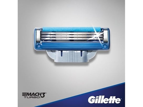 Gillette Mach3 Turbo - Patron for påfyllbar barberhøvel - hann - 3 blad (en pakke 8)