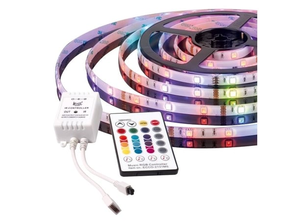 Activejet AJE-LED MUSIC STRIPE, Universaali nauhavalo, Sisä- ja ulkotila, Parveke, Puutarha, Patio, Terassi, Universaali, Teippi, Musta, Valkoinen,...