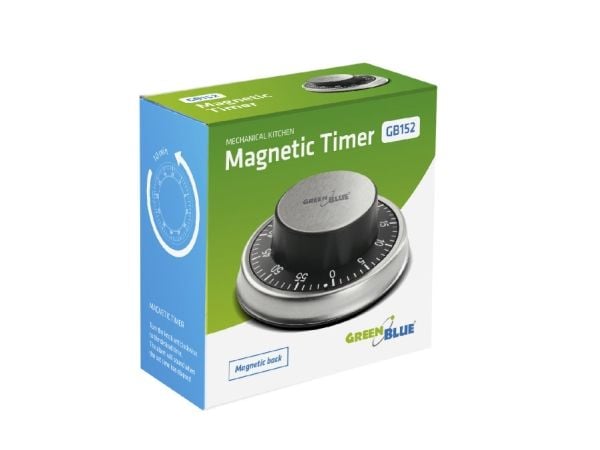 Greenblue 51348, Mekanisk tidsur, Sølv, 60 min, Magnetisk, 9,5 cm, Boks