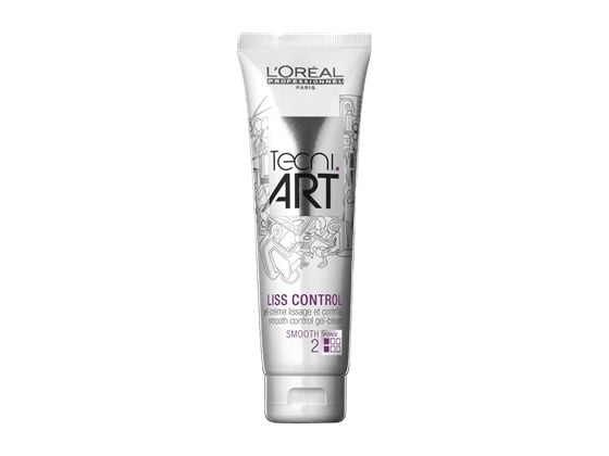 L’Oréal Paris Tecni Art Liss Control 150 ml, Naisten, Kurittomat hiukset, 150 ml, Tasoittava, 1 kpl, Tuubi