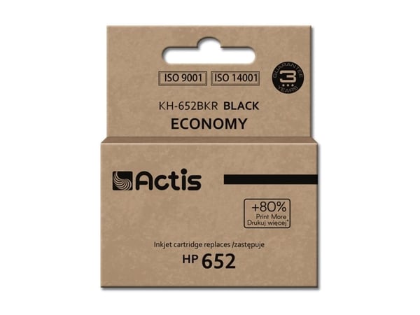 Actis KH-652BKR, Standard utskriftsproduksjon, Pigmentbasert blekk, 15 ml, 1 stykker, Enkeltpakke