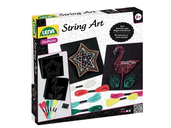 Lena SM42656, Children''s knitting set, 8 år, Flerfarget