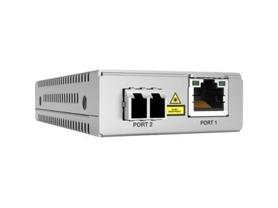 Allied Telesis AT MMC2000/LC - Fibermediekonverterare - 1GbE - 1000Base-T, 100Base-TX, 10Base-T, 1000Base-SX - RJ-45 / 2x LC multiläge - upp till 5...