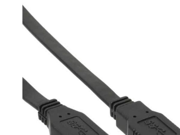 InLine 34603F, 3 m, USB A, USB A, USB 2.0, uros-/naarasliitin, musta InLine 34603F, 3 m, USB A, USB A, USB 2.0, uros-/naarasliitin, musta