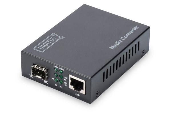 DIGITUS DN-82211 - Fibermedieomformer - 10GbE, 5GbE, 2.5GbE - 1000Base-T, 10GBase-T, 10GBase-R, 2.5GBase-T, 5GBase-T, 5GBase-R, 2.5GBase-X - RJ-45 ...