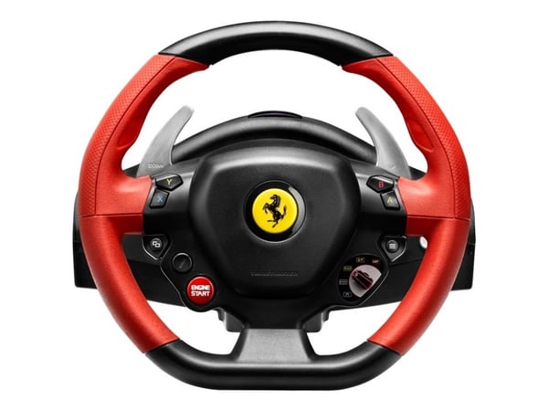 Thrustmaster Ferrari 458 Spider, Ohjauspyörä + polkimet, Xbox One, D-pad, Langallinen, USB, Musta, Punainen