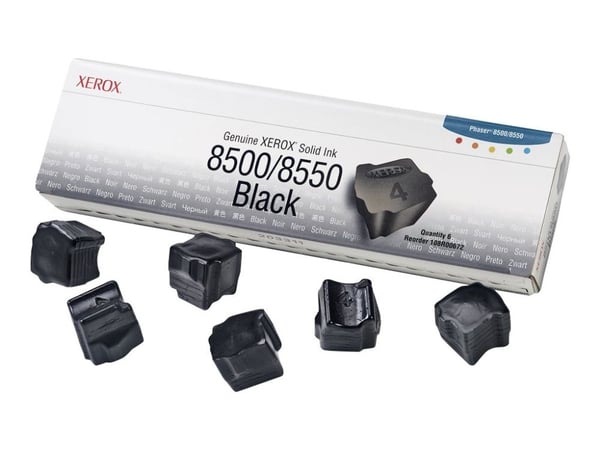 Xerox Phaser 8500/8550 - Svart - solid blekk - for Phaser 8500DN, 8500N, 8550DP, 8550DT, 8550DX