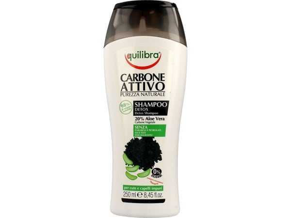 EQUILIBRA_Carbo Detox Shampoo cleansing shampoo with Aloe Vera activated carbon 250ml