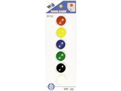 Argo magnetisk klips WF-20 6 stk. blandede farger Argo magnetisk klips WF-20 6 stk. blandede farger