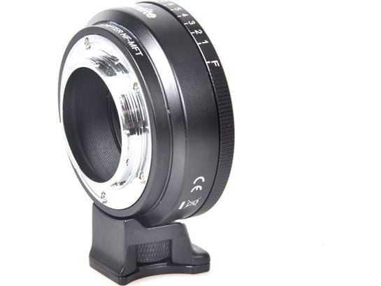 Commlite ADAPTER for Olympus / Panasonic Micro 4/3 m4/3 til NIKON / NIKKOR + Aperture