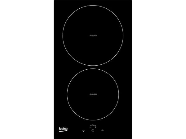 Beko HDMI32400DT - Induksjonskomfyrtopp - 2 plater - Nisje - bredde: 26.8 cm - dybde: 49 cm - svart