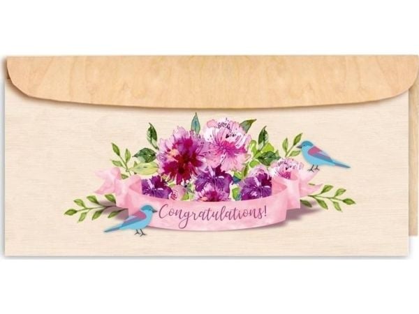 DL tre-sertifikat med trekonvolutt Congratulations