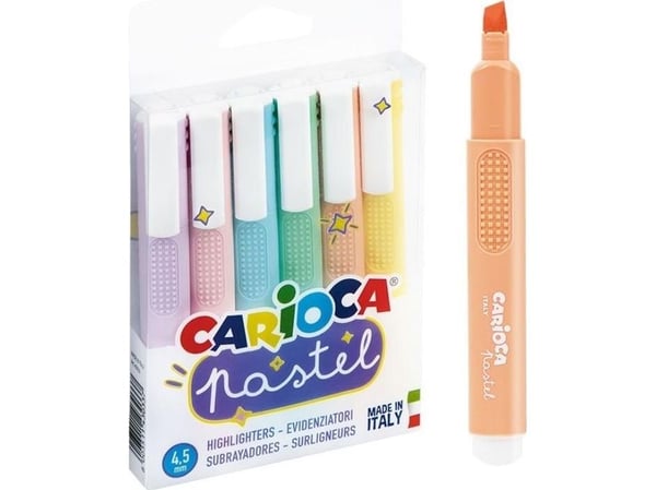 Carioca Pastel highlighter 6 väriä CARIOCA CARIOCA