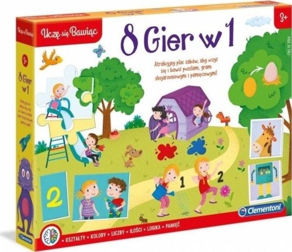 Clementoni pedagogisk spillsett 8-i-1