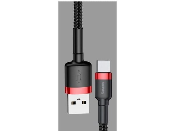 Baseus Cafule - USB-kabel - mikro-USB typ B (hane) till USB (hane) - 5 V - 2.4 A - 1 m - röd/svart