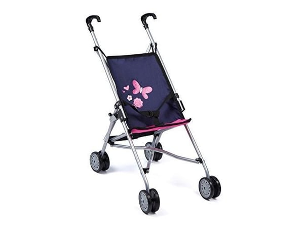 Bayer Design dukkevogn, dukkekjerre (mørk blå/pink)
