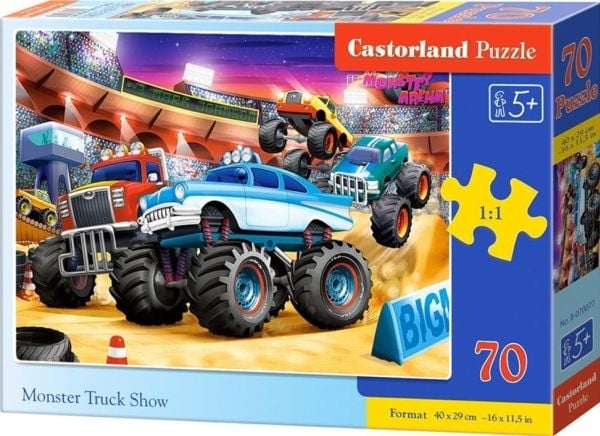Castorland B-070077, 70 stykker, Kjøretøy, 5 år