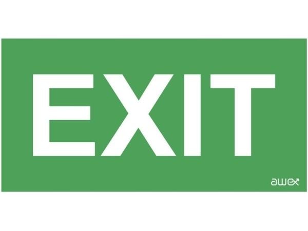 AWEX Exit-piktogram 150 x 300 mm (PD28)
