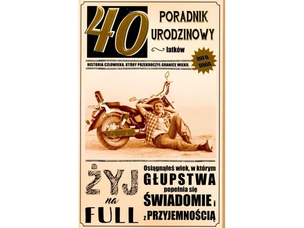 AB Card Gratulasjonskort 40 år AB U10
