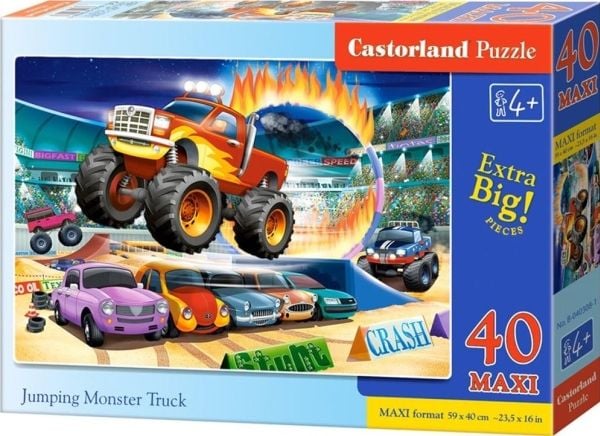 Maxi-puslespill 40 - Jumping Monster Truck CASTOR