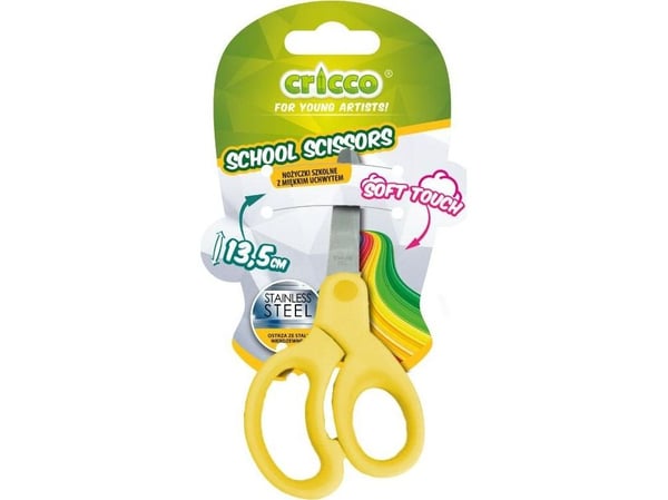 CRICCO skole-saks med myke grep 13,5 cm CRICCO