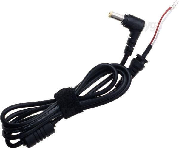 Akyga AK-SC - Strømkabel - DC jackstik 5,5 x 1,7 mm til uisoleret ledning - 50 V - 1,2 m - sortti