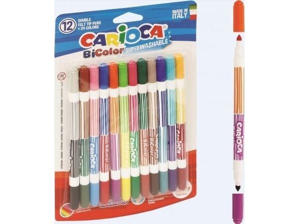 Carioca Bi-Color, Keskikokoinen, Monivärinen, Pyöreä pää, 1 mm, 4,7 mm, Pyöreä