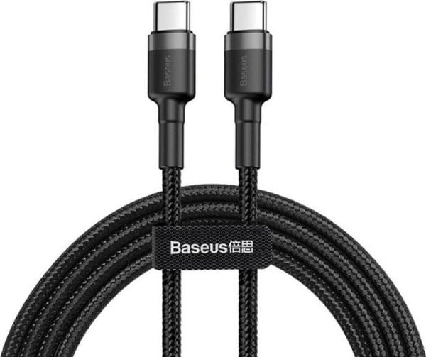 Baseus USB-kaapeli Cafule-kaapeli 2x USB-C QC QC 3A 2m PD musta universaali