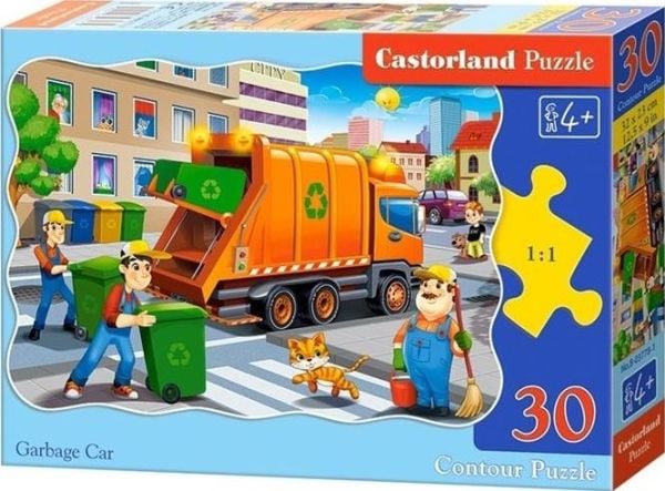 Puslespill 30 Garbage Car CASTOR
