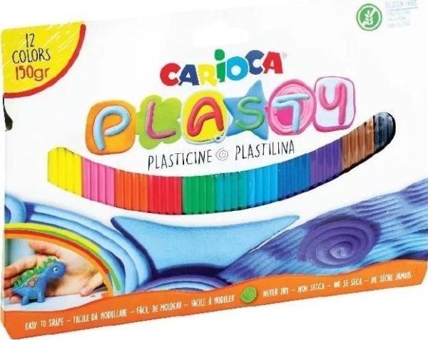 Carioca Plasticine 150g 12 farger CARIOCA